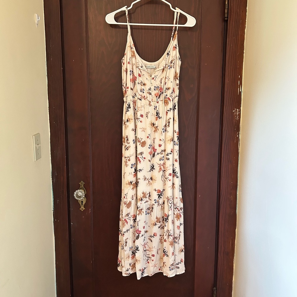 Flowing floral dress